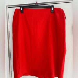 Kasper Bold Red Pencil Skirt